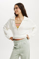 Cotton Half Zip Collar Pullover