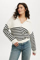 Cotton Half Zip Collar Pullover