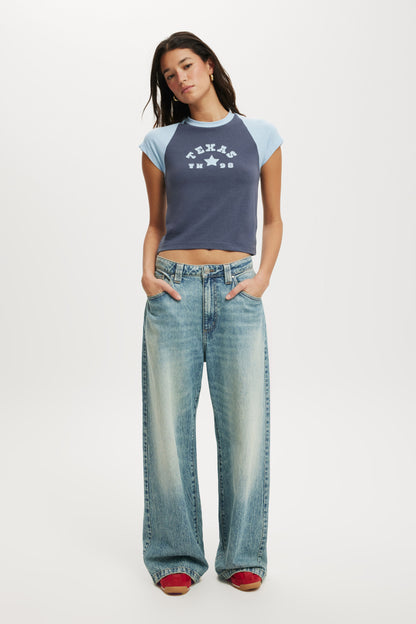 Retro Raglan Graphic Tee