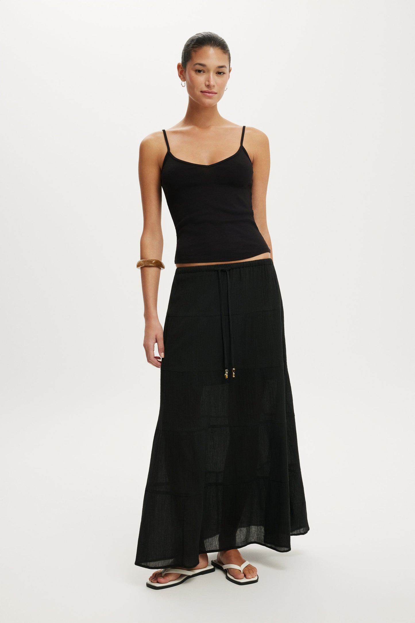 Haven Multi Tiered Maxi Skirt
