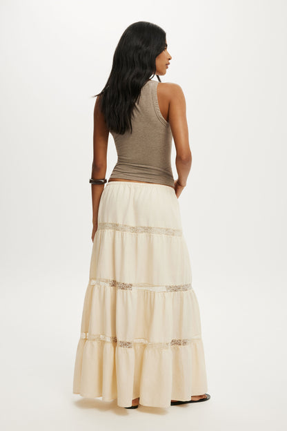 Haven Multi Tiered Maxi Skirt