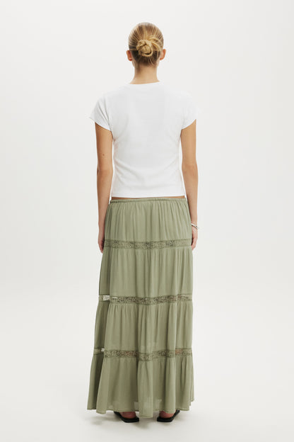 Haven Multi Tiered Maxi Skirt