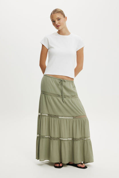 Haven Multi Tiered Maxi Skirt