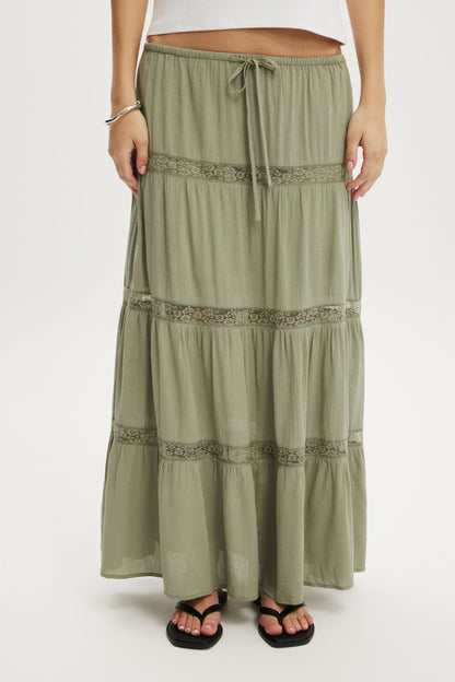 Haven Multi Tiered Maxi Skirt