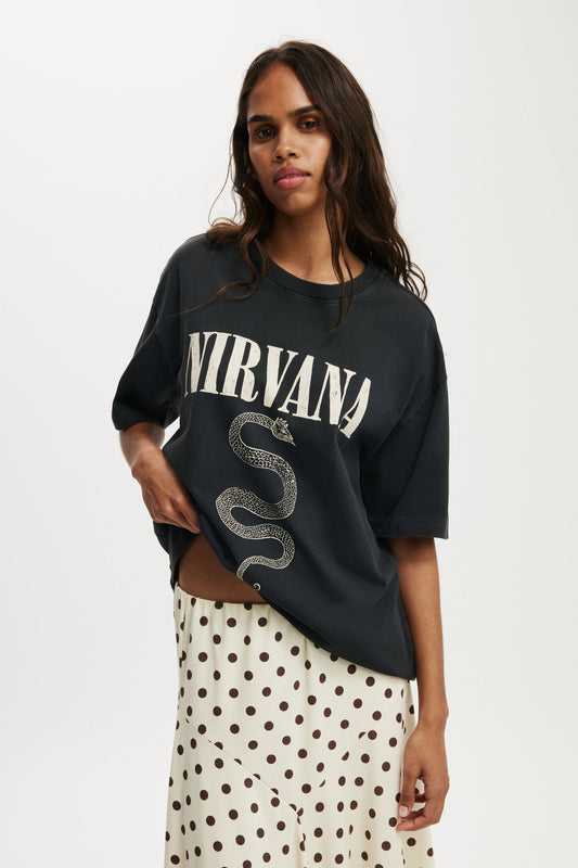 Nirvana Boxy Graphic Tee