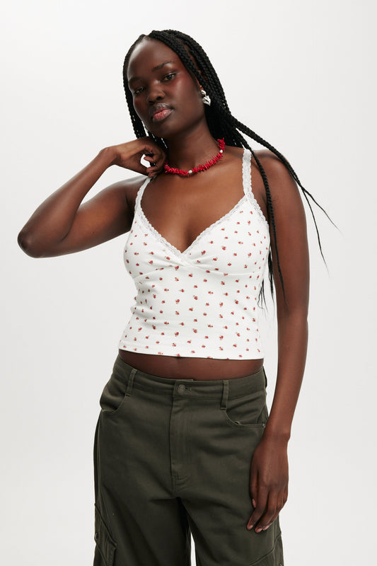Clare Lace Trim Tank