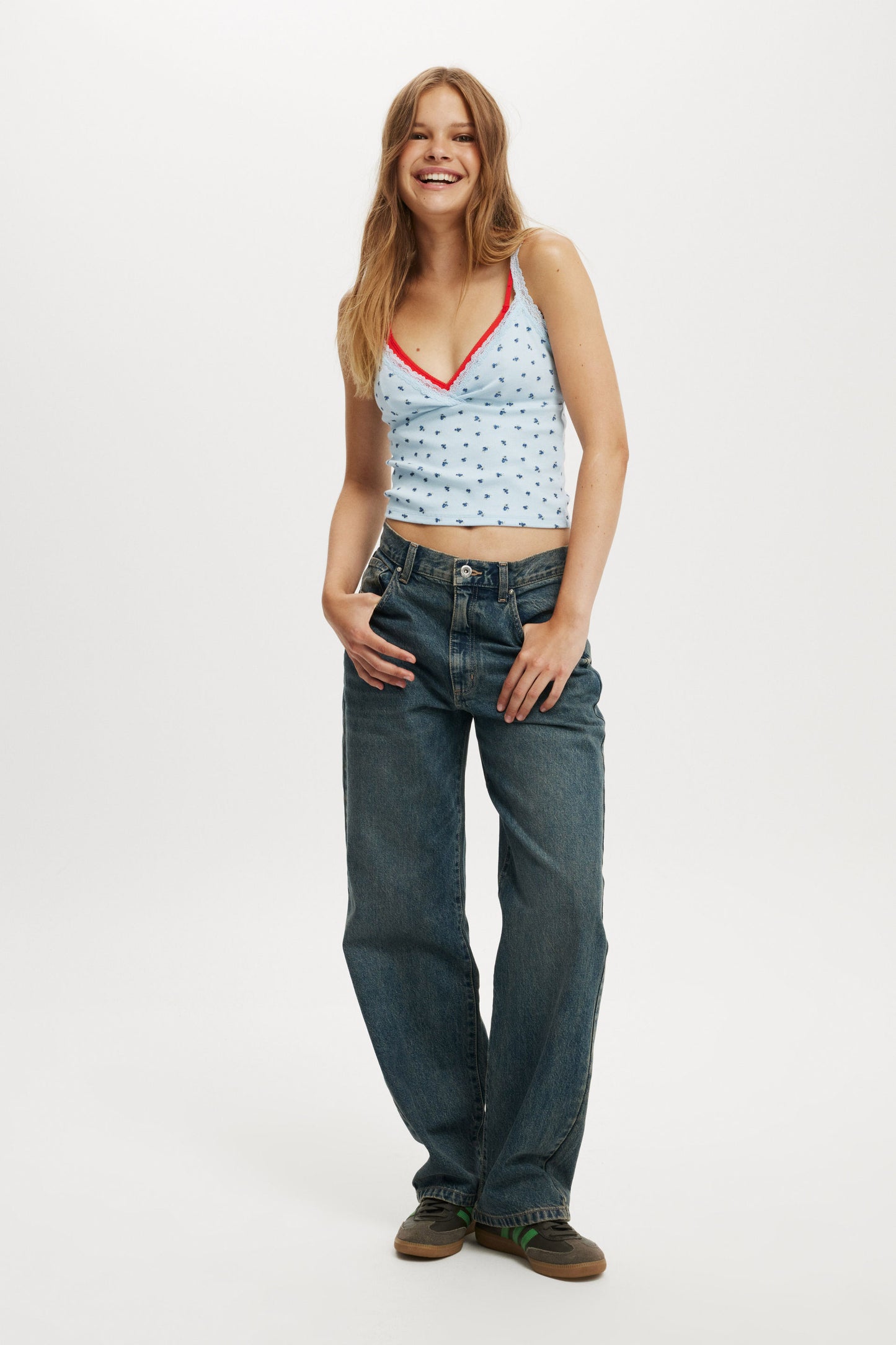 Clare Lace Trim Tank