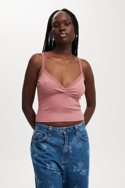 Clare Lace Trim Tank