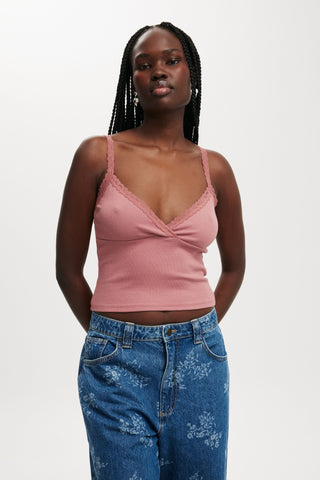 Clare Lace Trim Tank