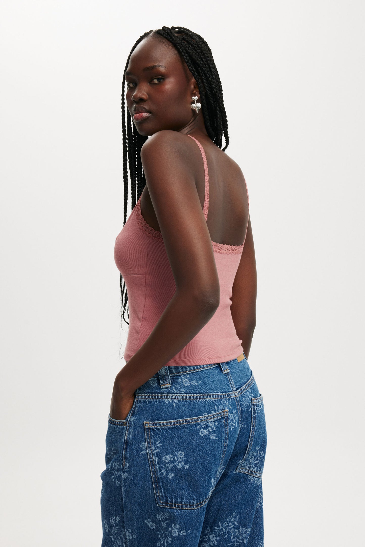 Clare Lace Trim Tank