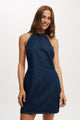 Halter Denim Mini Dress