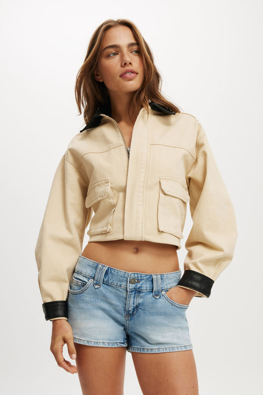 Micro Low Denim Short