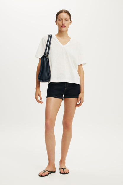 Micro Low Denim Short