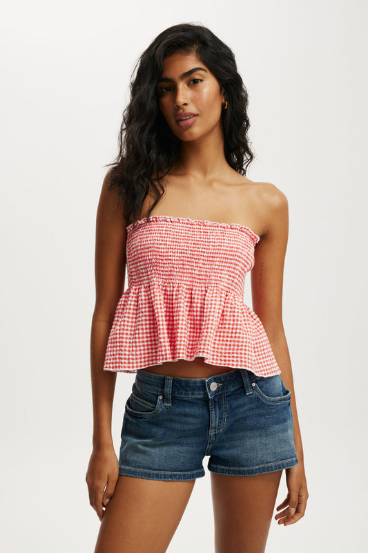 Billie Shirred Tube Top