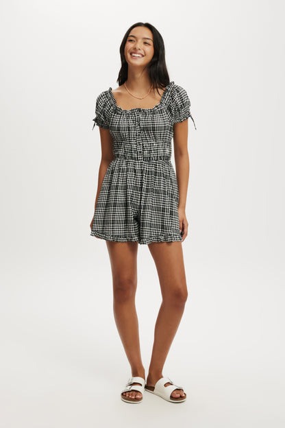 Sadie Button Through Playsuit