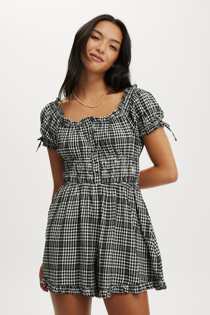 Sadie Button Through Playsuit
