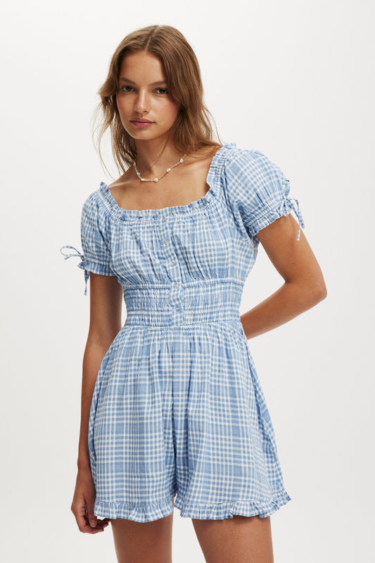 Sadie Button Through Playsuit