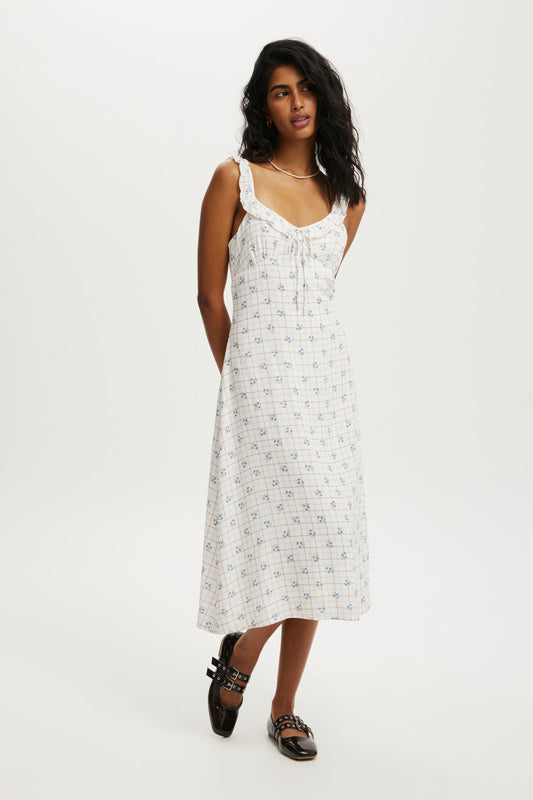 Layla Frill Midi Dress
