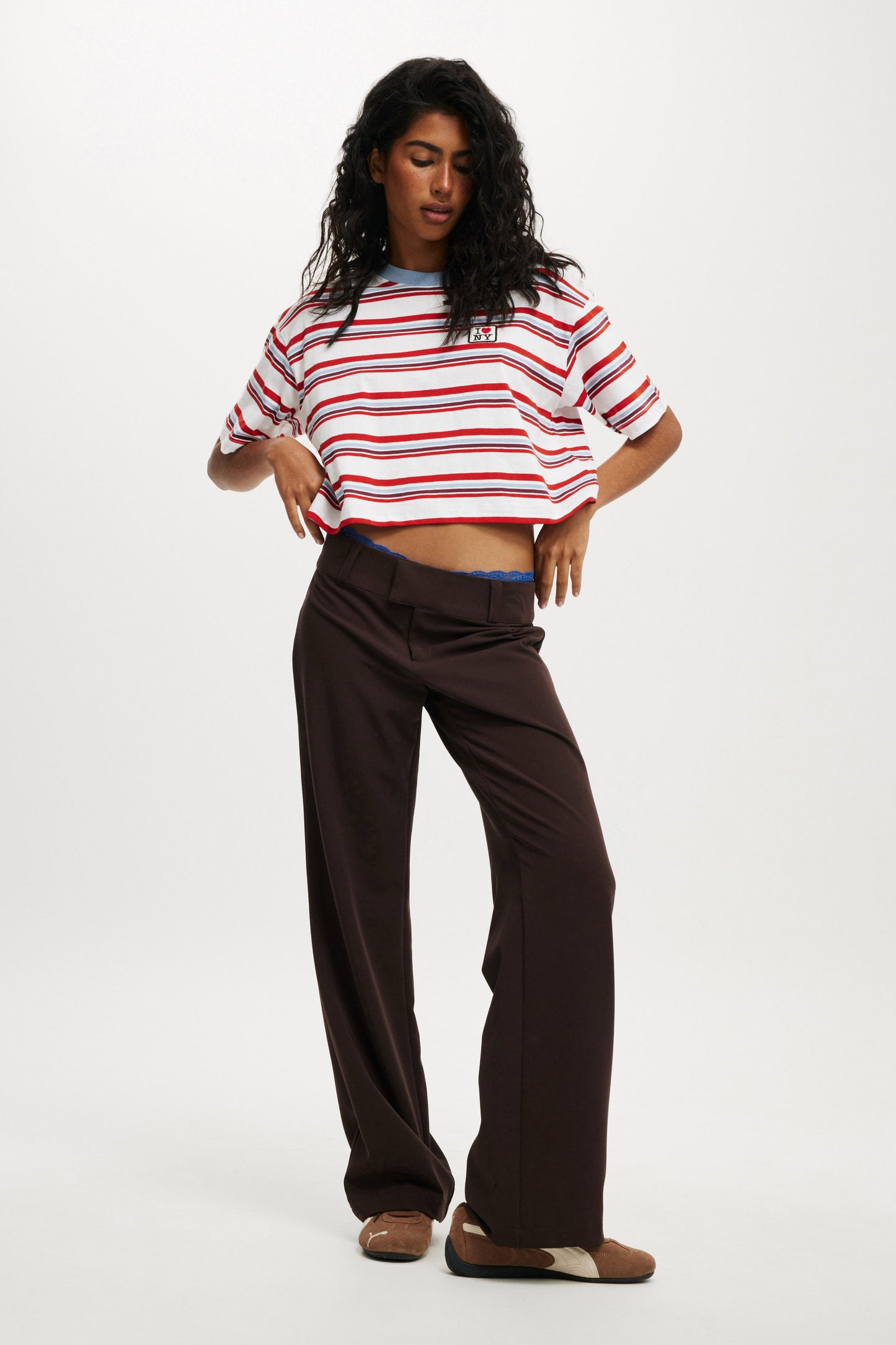 I Love NY Cropped Boxy Graphic Tee