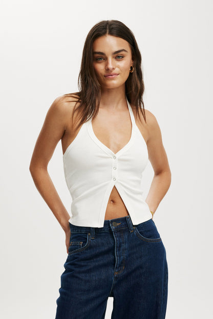 Alexa Button Front Halter