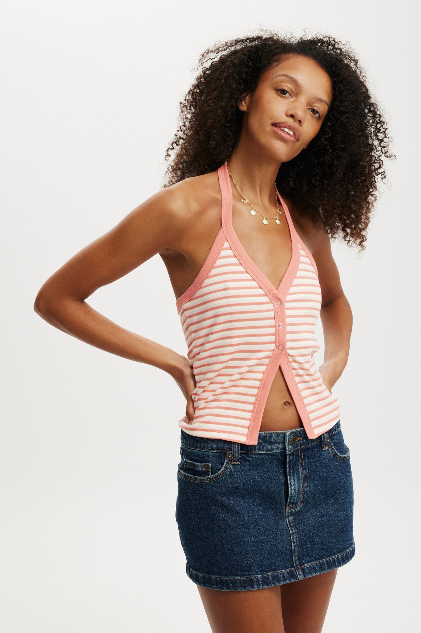 Alexa Button Front Halter