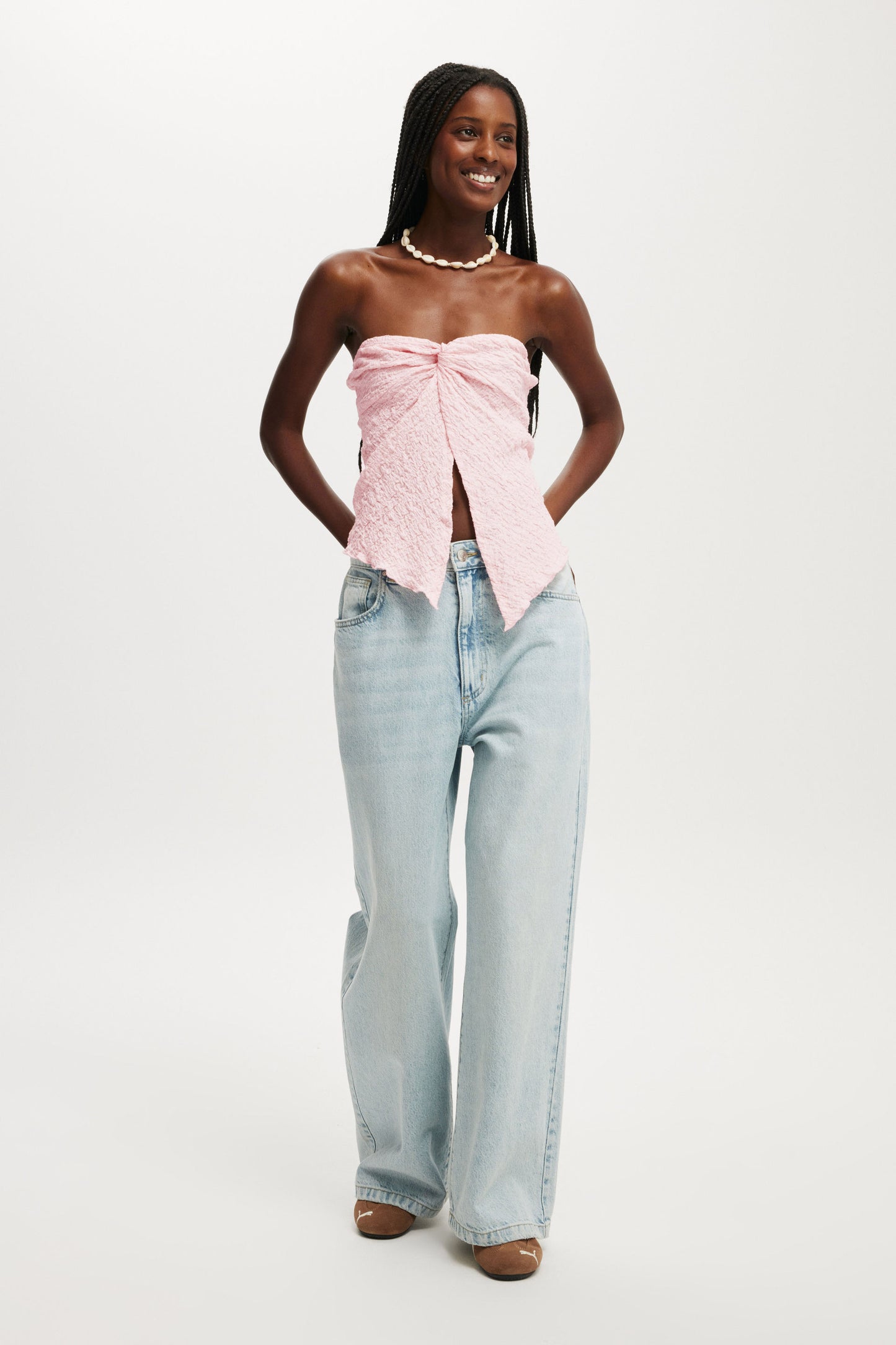Stacey Twist Front Tube Top