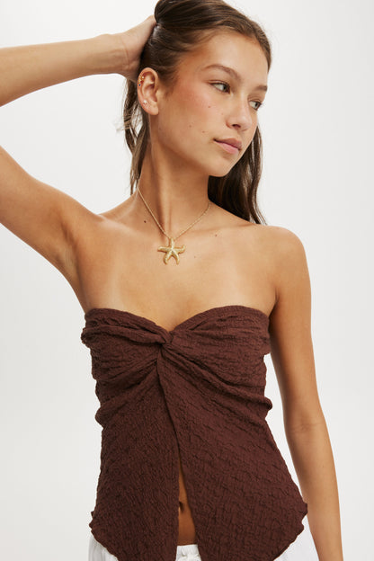 Stacey Twist Front Tube Top