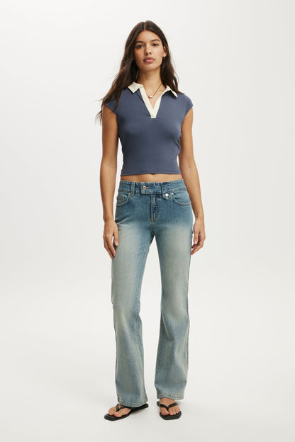 Alice Deep V Polo