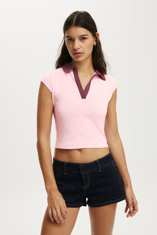 Alice Deep V Polo