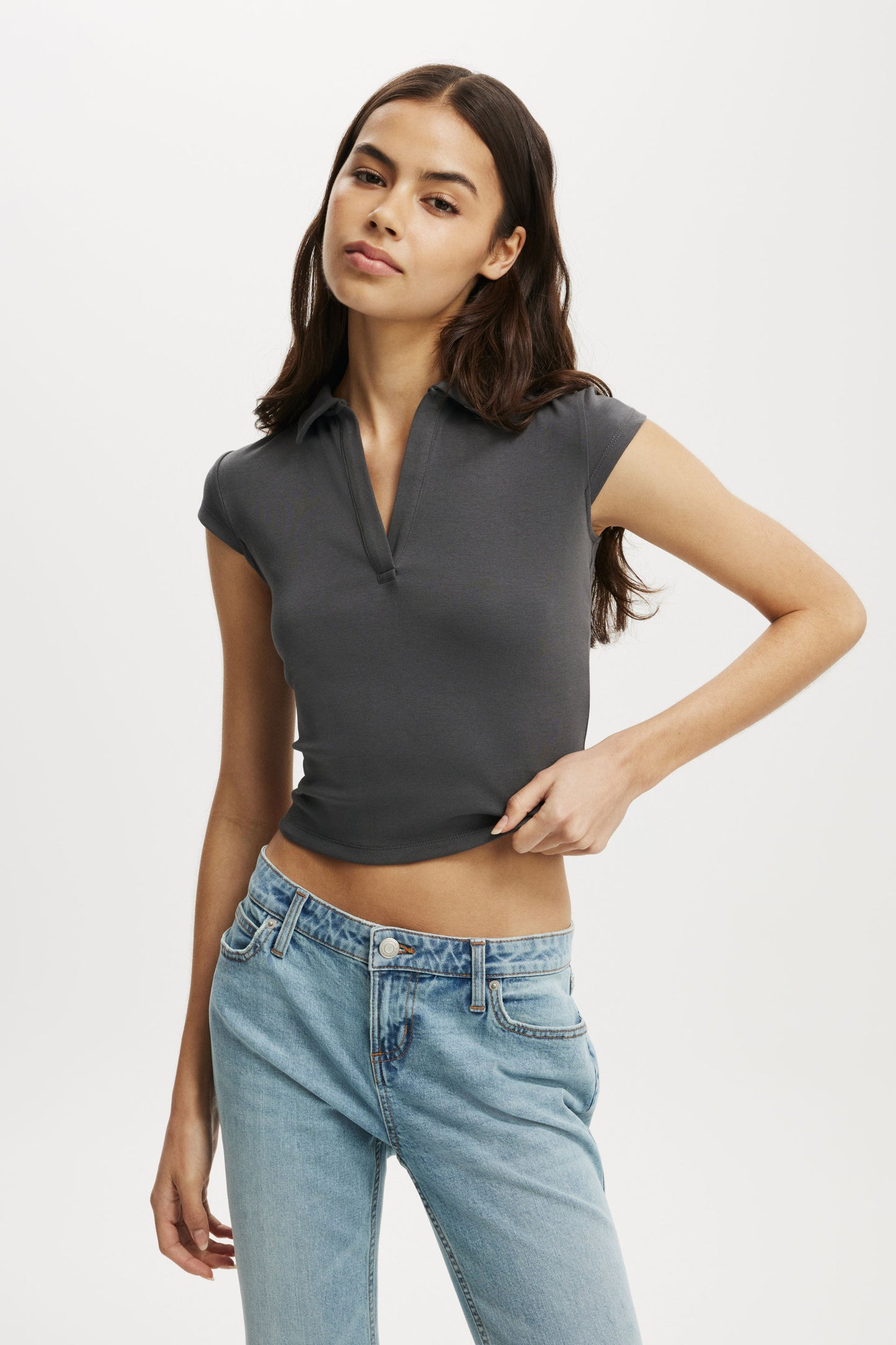 Alice Deep V Polo