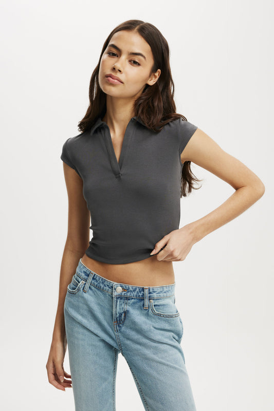 Alice Deep V Polo