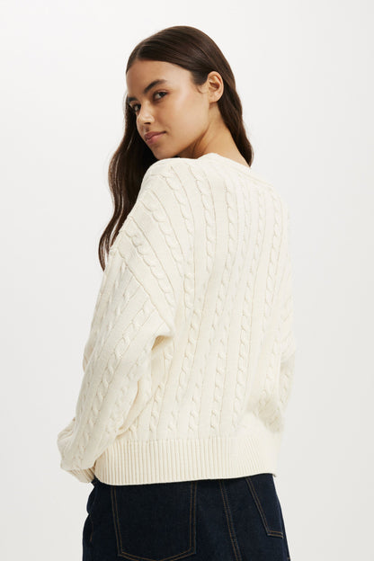 Cotton Crew Neck Sweater