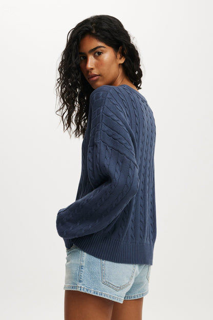 Cotton Crew Neck Sweater