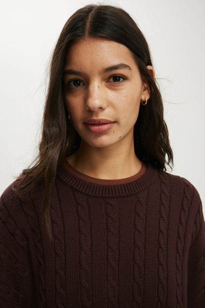 Cotton Crew Neck Sweater