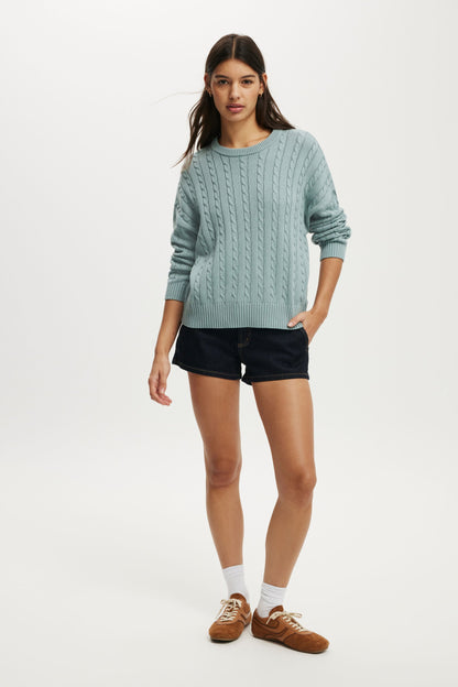 Cotton Crew Neck Sweater