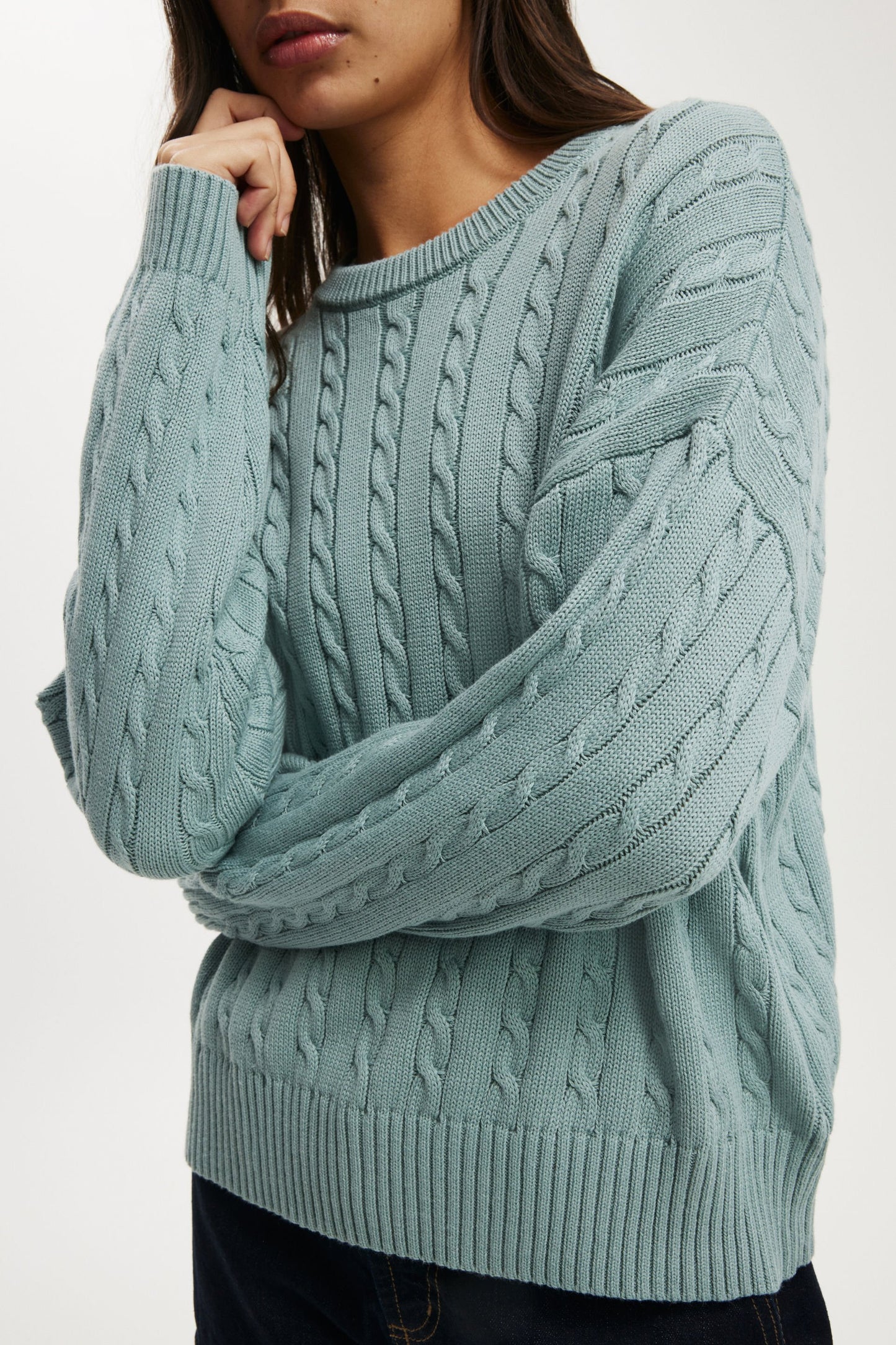 Cotton Crew Neck Sweater
