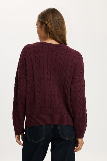Cotton Crew Neck Sweater