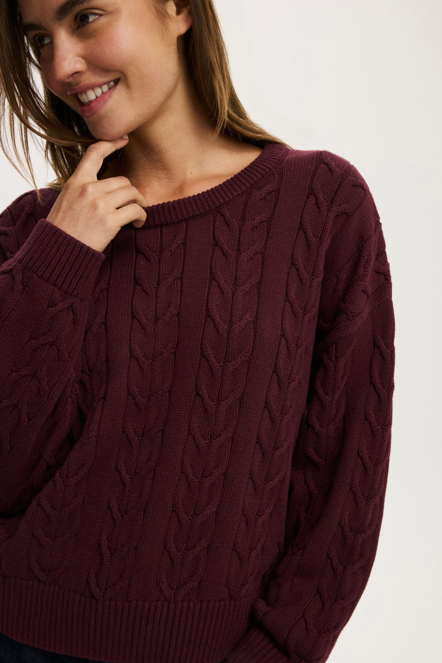 Cotton Crew Neck Sweater