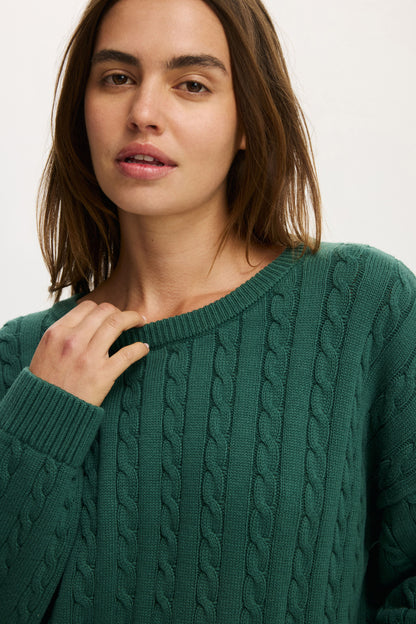 Cotton Crew Neck Sweater