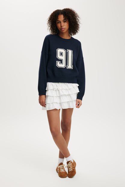 Cotton Crew Neck Sweater