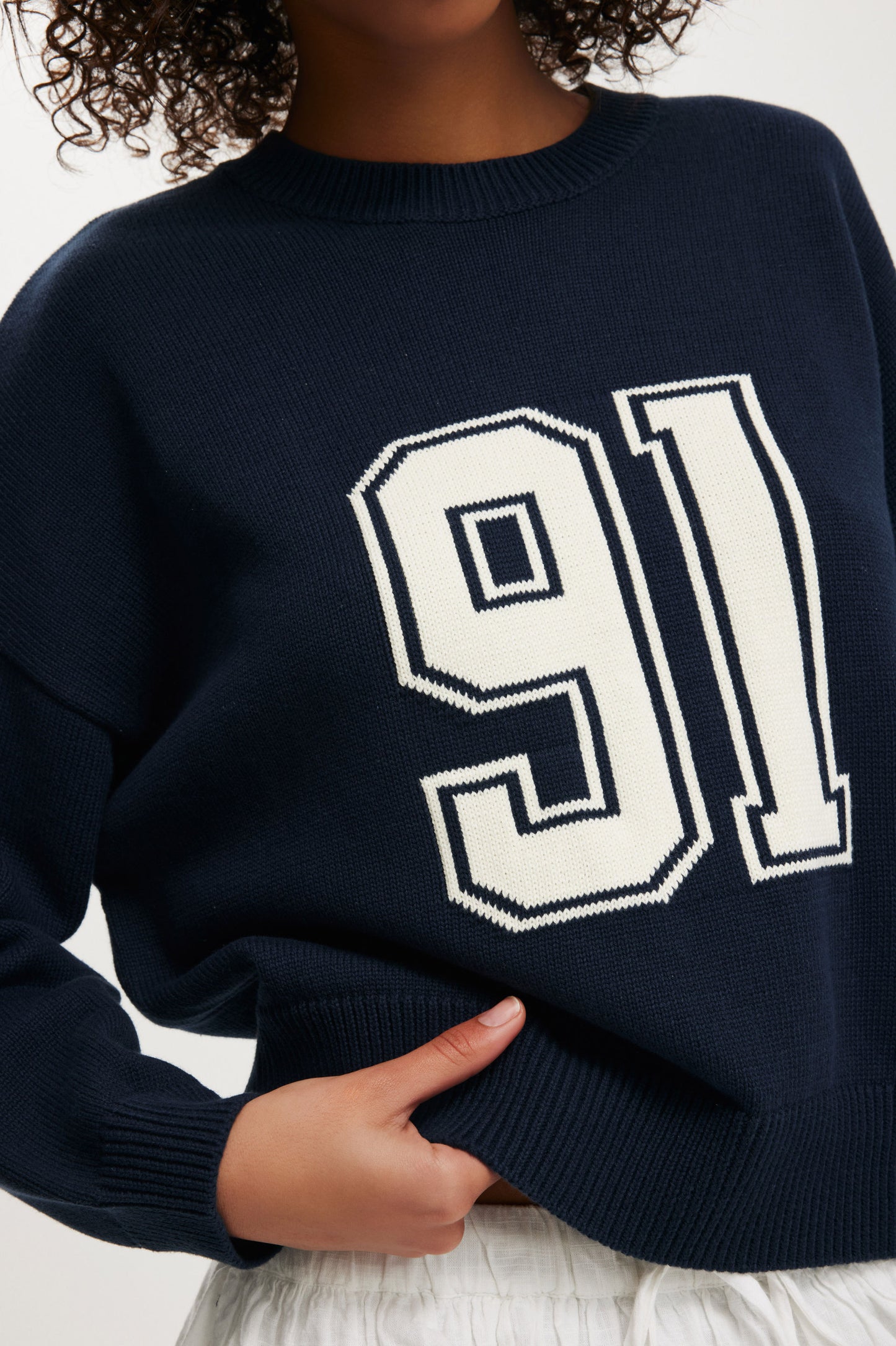 Cotton Crew Neck Sweater