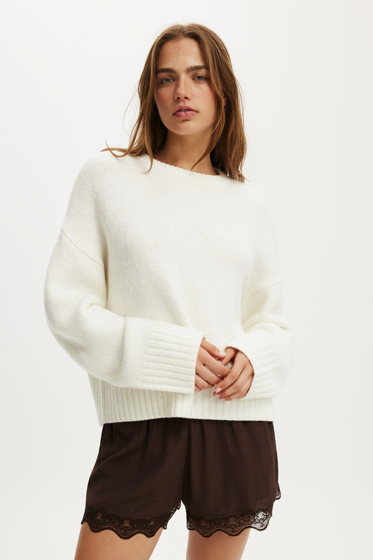 Cotton Crew Neck Sweater