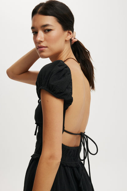 Charlie Open Back Mini Sundress