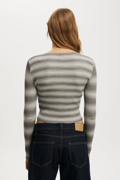 Everfine Rib Knit Cardigan