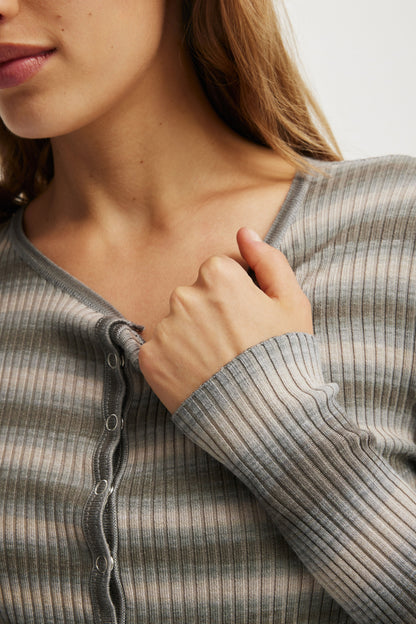 Everfine Rib Knit Cardigan