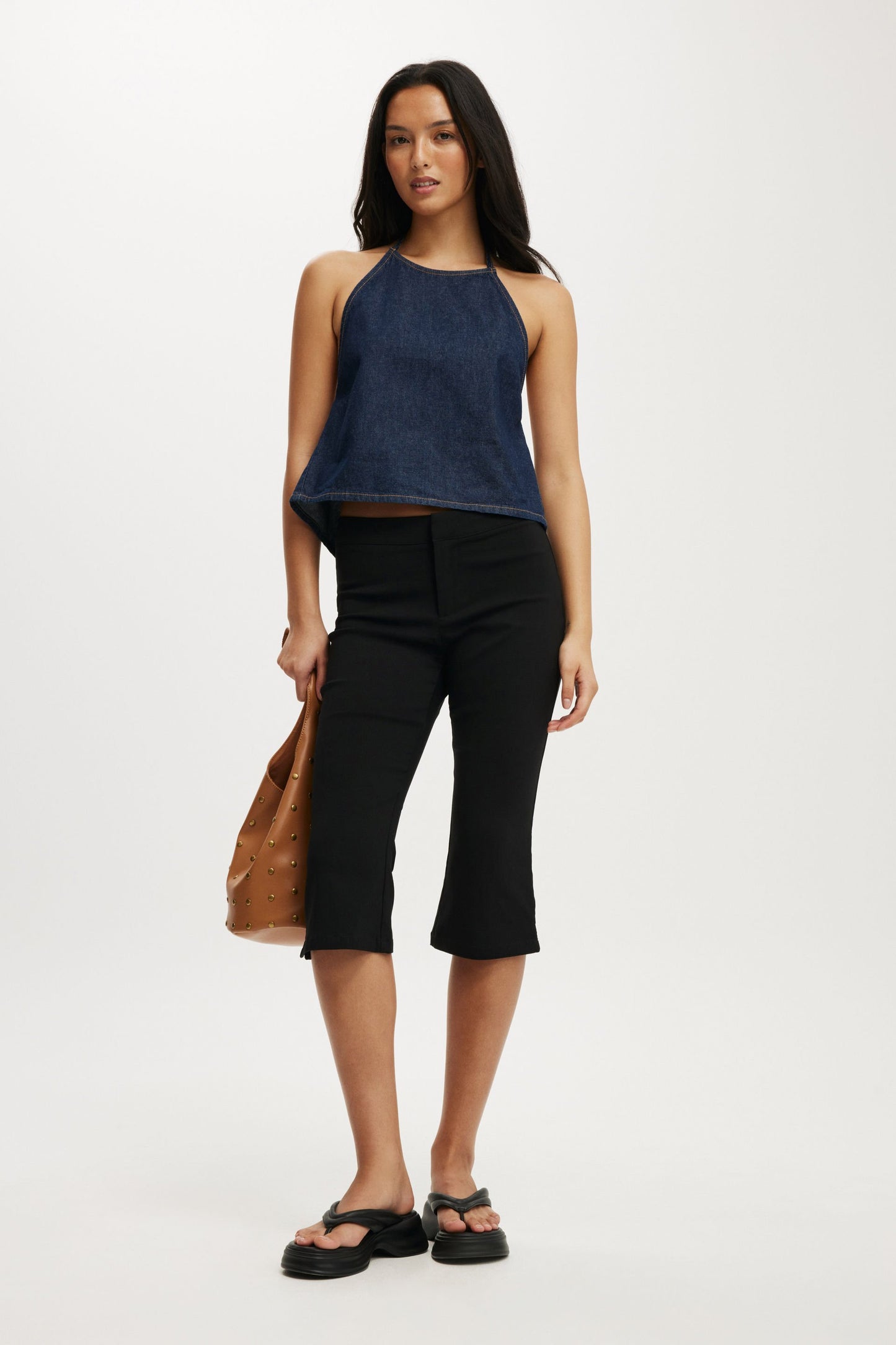 Ali Denim Halter Top