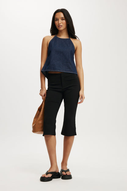 Ali Denim Halter Top