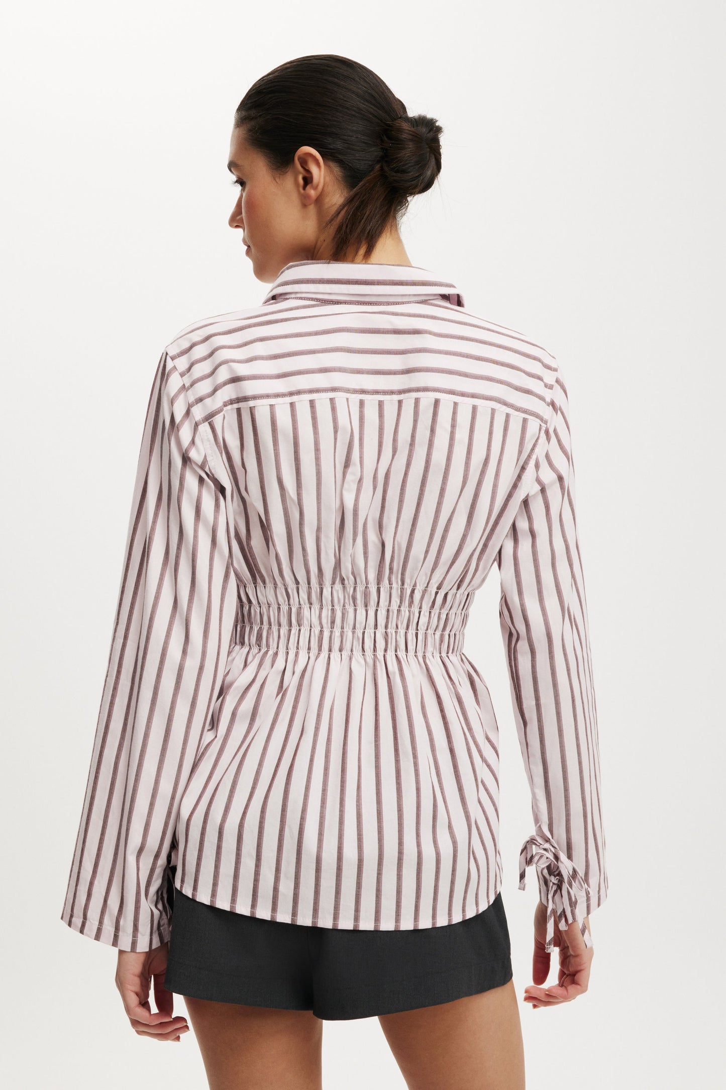 Gathered Long Sleeve Shirt