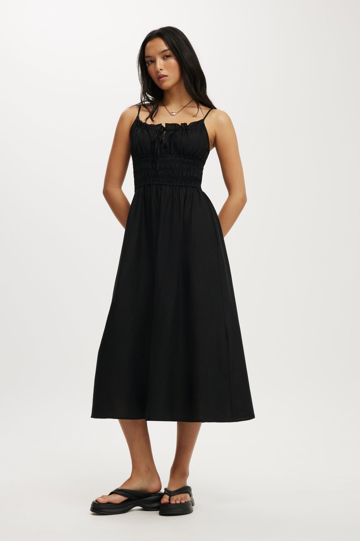 Haven Strappy Midi Dress