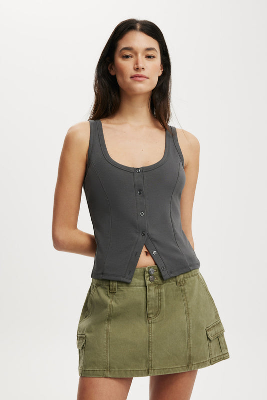 Lily Button Through Tank